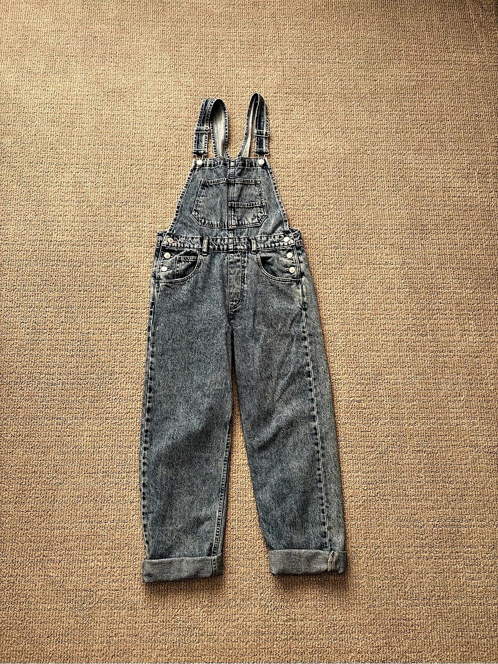 We The Free The Free Ziggy Denim Overalls Blue Denim Overalls Size XS Like New